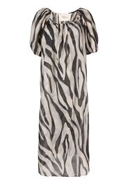 Manebi Capri zebra-print maxi dress - Nero