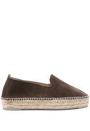 Manebi round-toe suede sspadrilles - Marrone