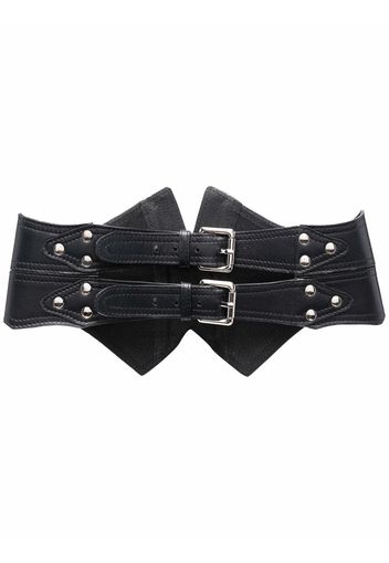 Manokhi buckle-fastening leather belt - Nero