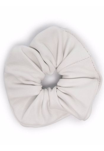 Manokhi leather scrunchie - Bianco