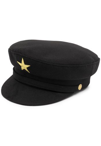 Manokhi embroidered star cap - Nero