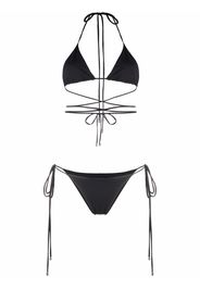 Manokhi wraparound bikini set - Nero