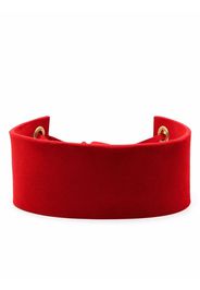 Manokhi lace-up choker - Rosso