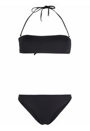 Manokhi halterneck bandeau-style bikini set - Nero