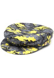 Manokhi camouflage print cap - Grigio