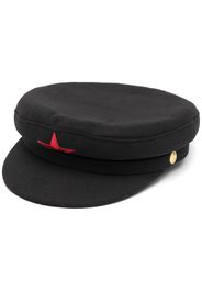 Manokhi wool star baker boy cap - Nero