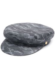 Manokhi printed baker boy hat - Grigio