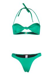 Manokhi ruched bikini set - Verde