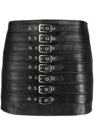 Manokhi multiple belts mini skirt - Nero