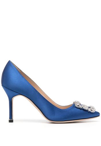 Manolo Blahnik buckle-detail pumps - Blu