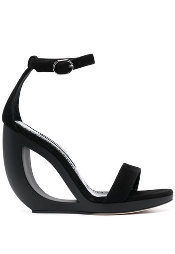 Manolo Blahnik 90mm ankle-strap detail sandals - Nero