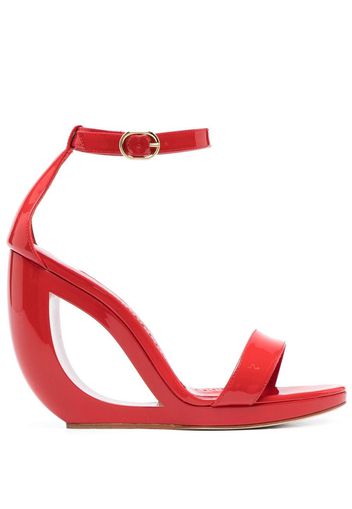 Manolo Blahnik Rocar 120m sandals - Rosso