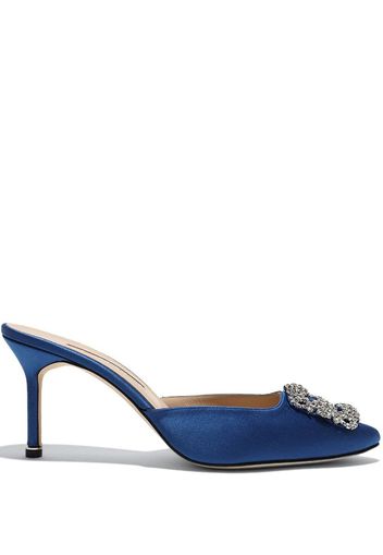 Manolo Blahnik Hangisi 70mm leather pumps - Blu