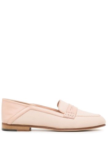 Manolo Blahnik Padstowa leather penny loafers - Rosa