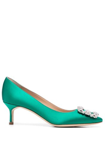 Manolo Blahnik Pumps con fibbia Hangisi 60mm - Verde