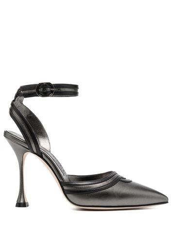 Manolo Blahnik Chonga 105mm leather pumps - Grigio