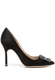 Manolo Blahnik Pumps con fibbia - Nero