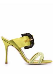 Manolo Blahnik Guey open toe mules - Verde