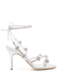 Manolo Blahnik crystal-detail 90mm sandals - Argento