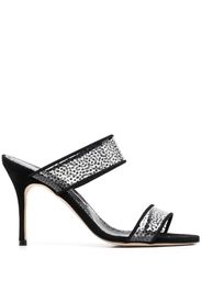 Manolo Blahnik Sandali a pois - Nero