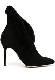 Manolo Blahnik Nestanu 105mm suede boots - Nero