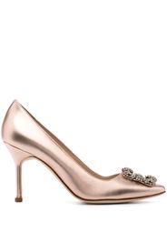 Manolo Blahnik Pumps Clava con cristalli 90mm - Oro