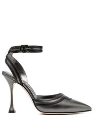 Manolo Blahnik Chonga 105mm leather pumps - Grigio