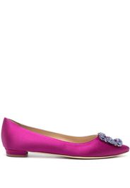 Manolo Blahnik Hangisi satin ballerinas - Viola