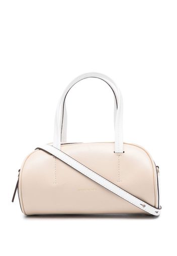 Manu Atelier Cylinder two-tone tote - Toni neutri