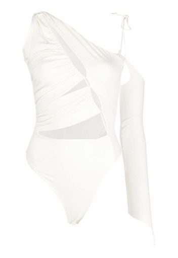 MANURI Guily 2.3 asymmetric bodysuit - Bianco