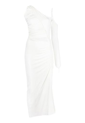 MANURI Giuly 2.3 detachable-sleeve midi dress - Bianco