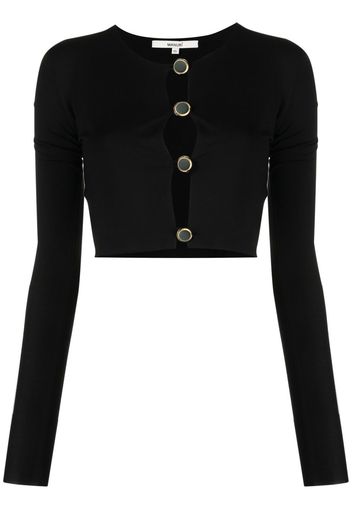 MANURI Miss Jane cropped cardigan - Nero