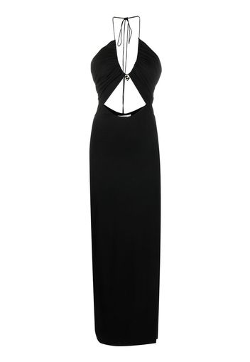 MANURI Abito midi Zaddy con dettaglio cut-out - Nero