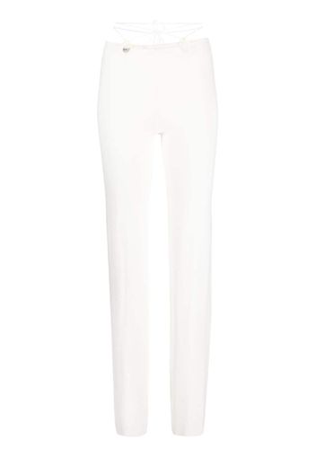 MANURI Hanna low-rise trousers - Bianco