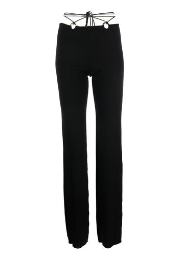 MANURI Hanna low-rise trousers - Nero