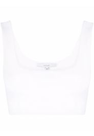 MANURI Miss Jane sleeveless cropped top - Bianco