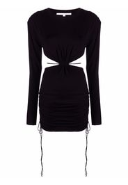 MANURI Patricia ruched-detail mini dress - Nero