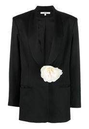 MANURI floral-applique wool blazer - Nero