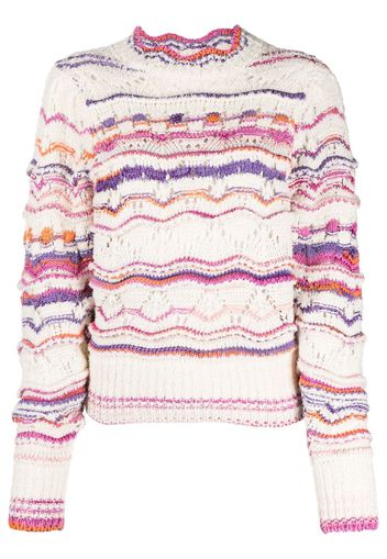 MARANT ÉTOILE knitted cotton-blend sweatshirt - Toni neutri