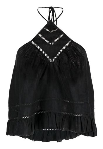 MARANT ÉTOILE Lisio halterneck top - Nero