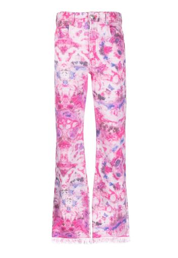 MARANT ÉTOILE tie-dye pattern trousers - Rosa
