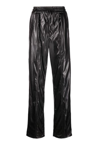MARANT ÉTOILE elasticated-waistband straight trousers - Nero