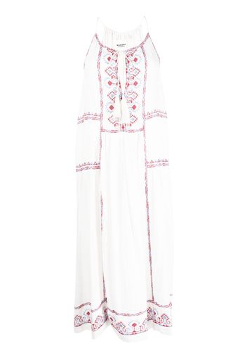 MARANT ÉTOILE embroidered-yoke dress - Bianco