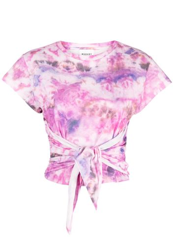 MARANT ÉTOILE Zodya tie-dye print T-shirt - Rosa