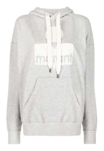 MARANT ÉTOILE Mansel logo-print cotton hoodie - Grigio