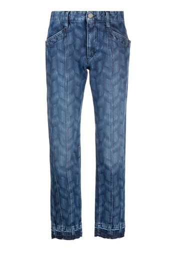 MARANT ÉTOILE panelled slim-cut jeans - Blu