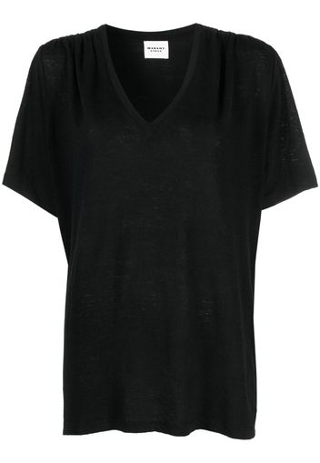 MARANT ÉTOILE T-shirt con scollo a V - Nero