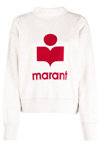 MARANT ÉTOILE Felpa Moby con logo - Toni neutri