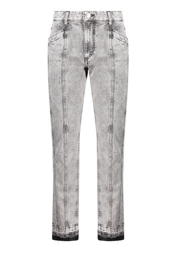 MARANT ÉTOILE Sulanoa cropped tapered-leg jeans - Grigio