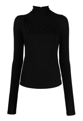 MARANT ÉTOILE Lou high-neck top - Nero